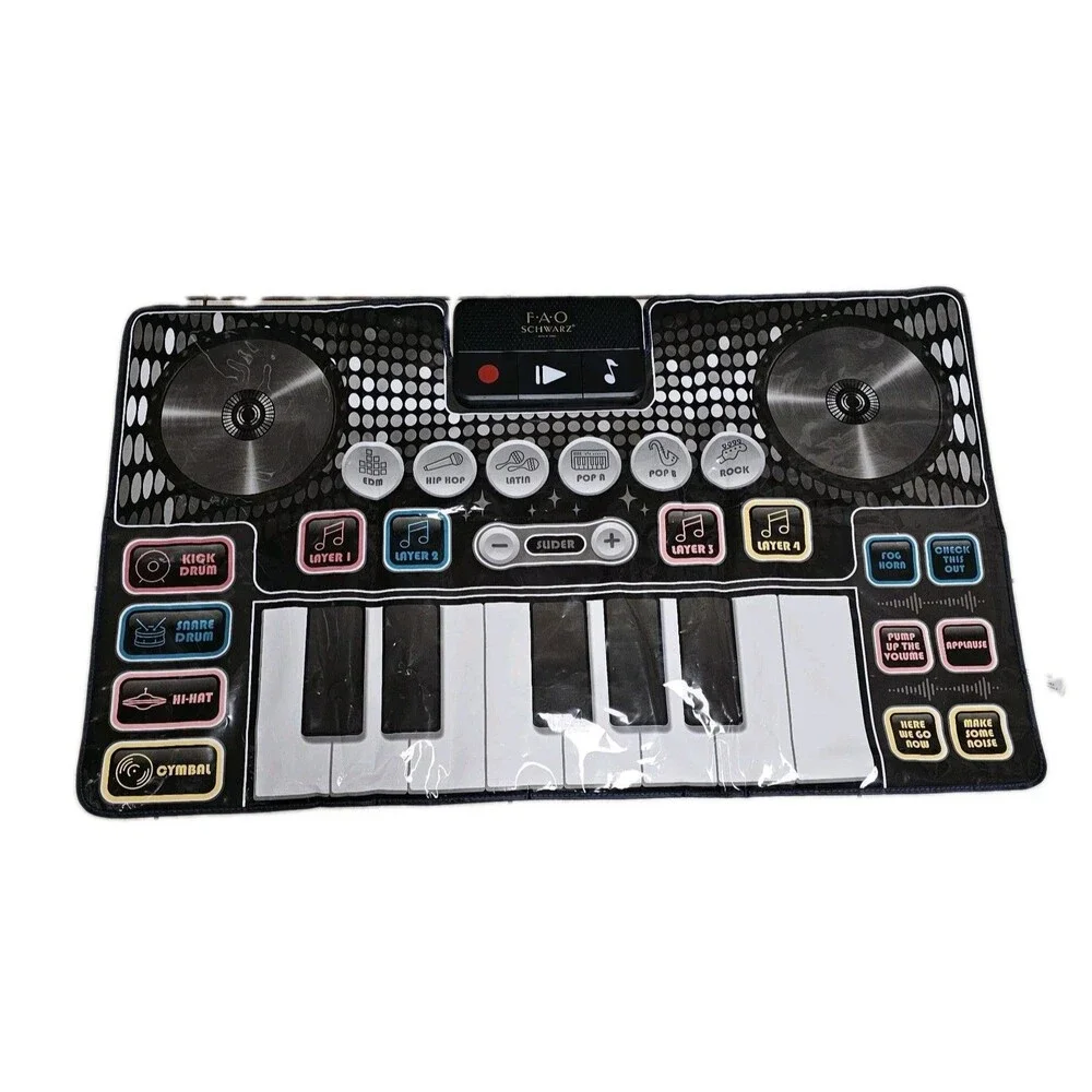 FAO Schwarz DJ Mixer & Keyboard Mat - hours of fun for the whole family!